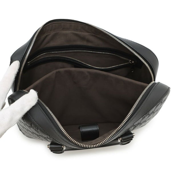 グッチ ショルダーバッグ ブリーフケース GG グッチシマレザー 435322 メンズ  ビジネス 2way 黒