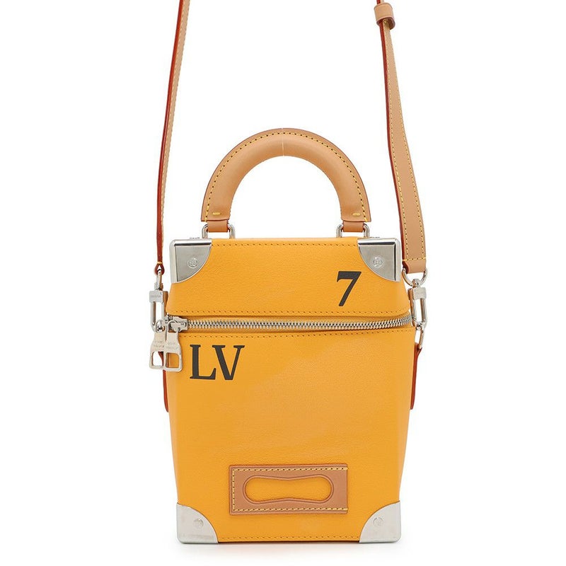 ルイヴィトン ハンドバッグ カウハイドレザー ヴェルティカル・ボックス トランク M59666 2wayショルダーバッグ