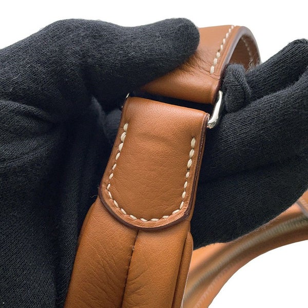 エルメス ショルダーバッグ ガオ ゴールド/シルバー金具 トリヨンクレマンス □L刻印 HERMES バッグ