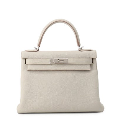 Hermès Kelly 28 Togo Palladium