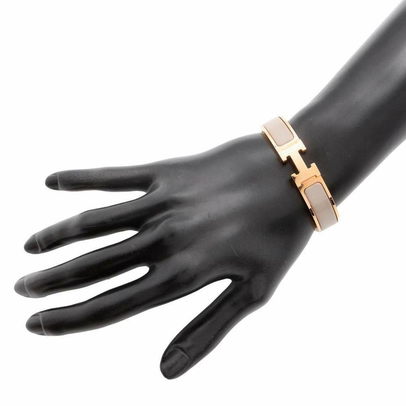 エルメス ブレスレット クリック H クリッククラックPM マロングラッセ/ピンクゴールド金具 HERMES
