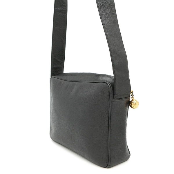 シャネル ショルダーバッグ トリプルココ キャビアスキン CHANEL 黒