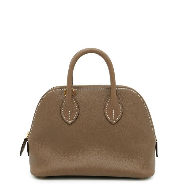 エルメス ボリード1923 ミニ エトゥープ/ゴールド金具 エバーカラー B刻印 2wayショルダー