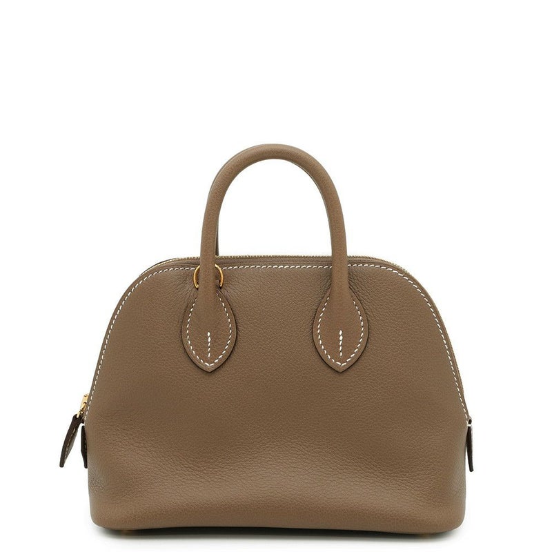 エルメス ボリード1923 ミニ エトゥープ/ゴールド金具 エバーカラー B刻印 2wayショルダー