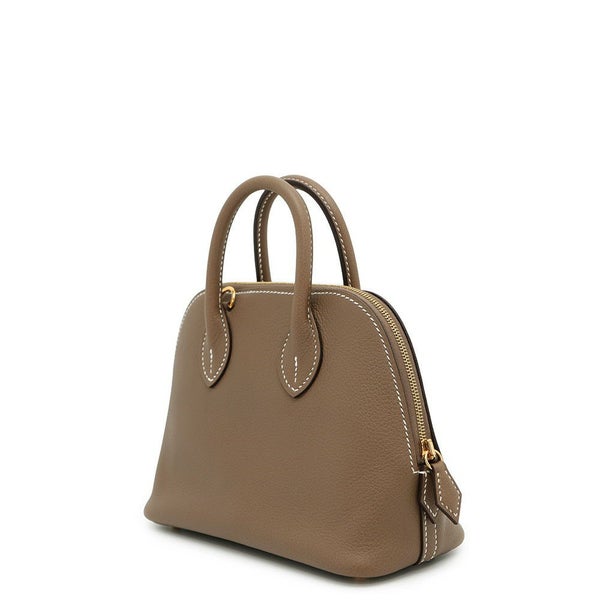 エルメス ボリード1923 ミニ エトゥープ/ゴールド金具 エバーカラー B刻印 2wayショルダー