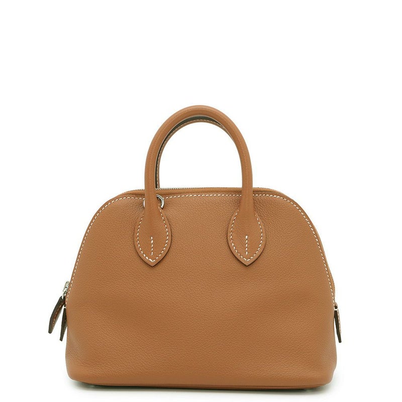 エルメス ボリード1923 ミニ ヴェルソ ゴールド/モーヴペール/シルバー金具 エバーカラー U刻印 2wayショルダー