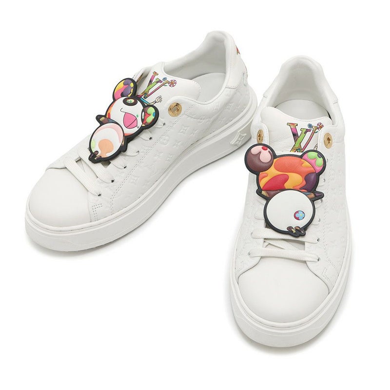 ルイヴィトン スニーカー LV × TM タイムアウト レディースサイズ37 1AGZGR LOUIS VUITTON 靴 白 村上隆 パンダ