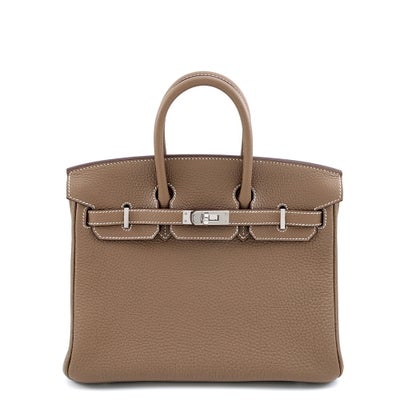 Hermès Birkin 25 Etoupe Togo Palladium