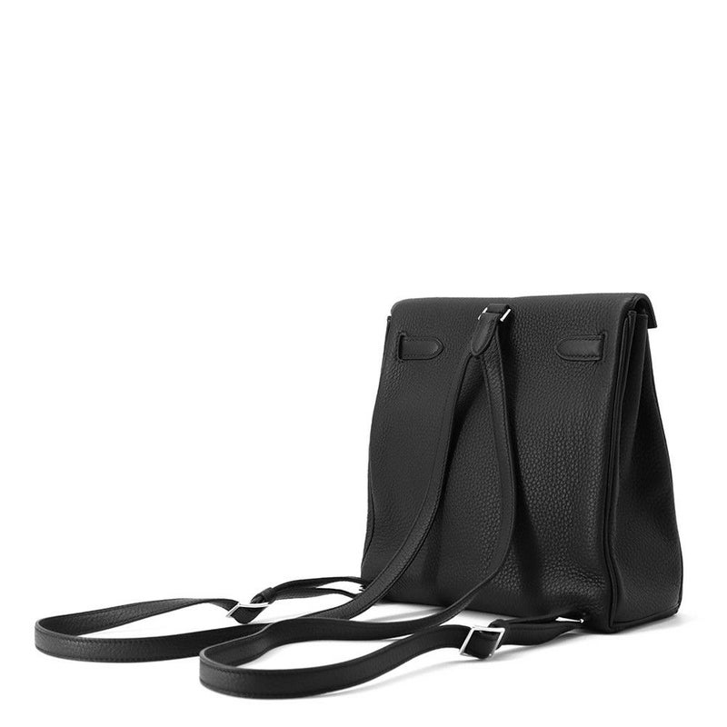 エルメス リュック ケリーアドPM ブラック/シルバー金具 トゴ Y刻印 HERMES バッグ 黒