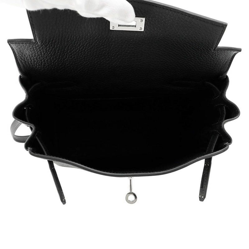 エルメス リュック ケリーアドPM ブラック/シルバー金具 トゴ Y刻印 HERMES バッグ 黒