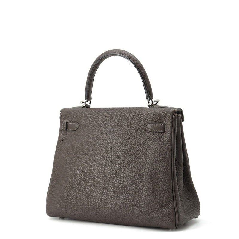 エルメス ハンドバッグ ケリー25 内縫い ショコラ/シルバー金具 トゴ Z刻印 2wayショルダー