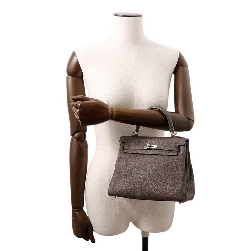 エルメス ハンドバッグ ケリー25 内縫い ショコラ/シルバー金具 トゴ Z刻印 2wayショルダー