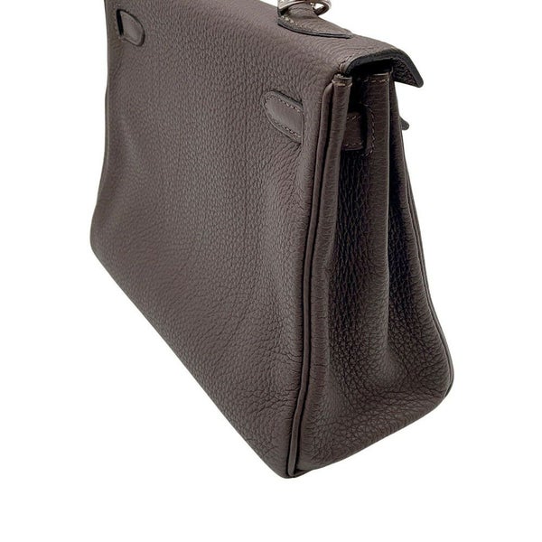 エルメス ハンドバッグ ケリー25 内縫い ショコラ/シルバー金具 トゴ Z刻印 2wayショルダー