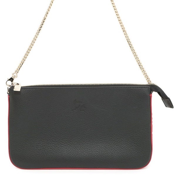 クリスチャン・ルブタン チェーンショルダーバッグ LOUBILA ルビラ カーフレザー 1225230 Christian Louboutin 黒