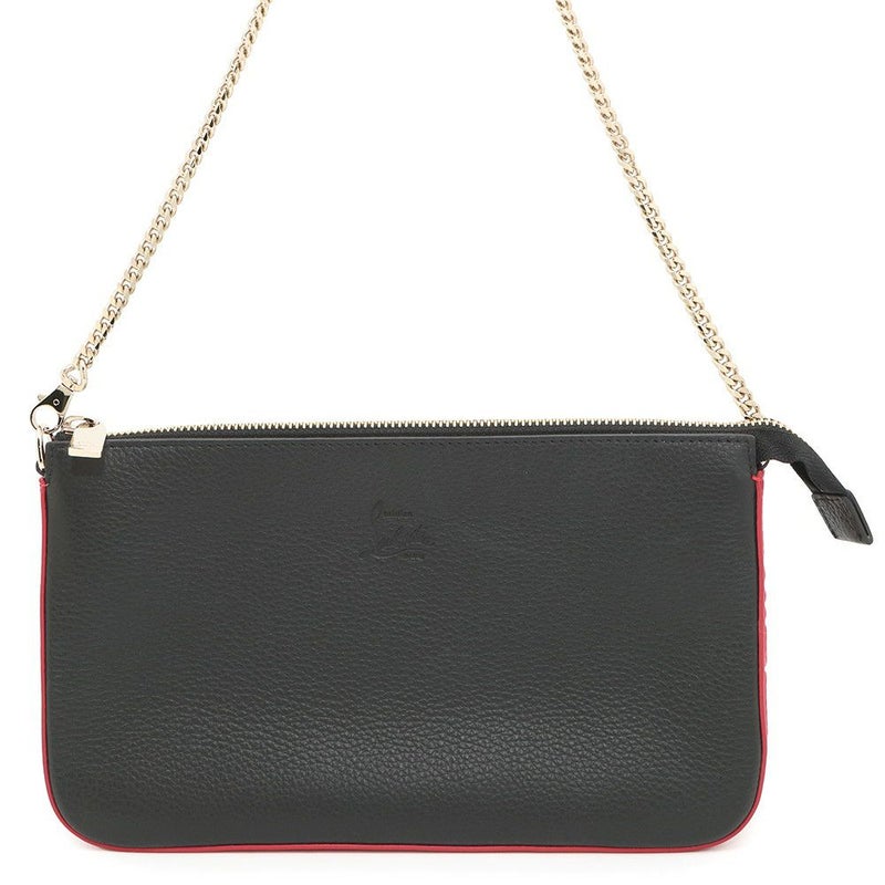 クリスチャン・ルブタン チェーンショルダーバッグ LOUBILA ルビラ カーフレザー 1225230 Christian Louboutin 黒