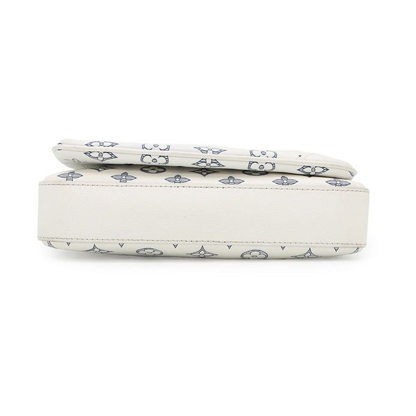 ルイヴィトン ショルダーバッグ モノグラム・シャドウ トリオ・メッセンジャー M24754 LOUIS VUITTON 白