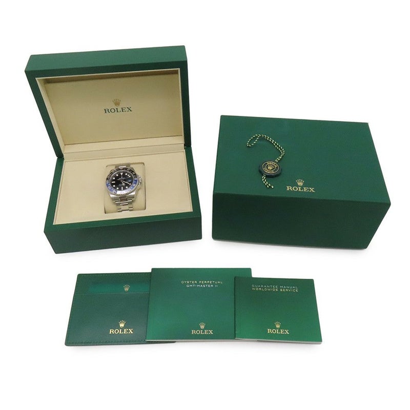 ロレックス GMTマスター2 デイト ランダムシリアル ルーレット 126710BLNR ROLEX 腕時計 黒文字盤