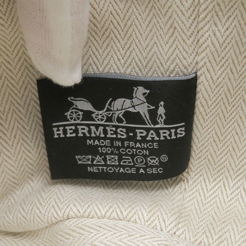 エルメス ポーチ ブリッド・ア・ブラックPM ベージュ/シルバー金具 キャンバス HERMES バッグ 小物入れ