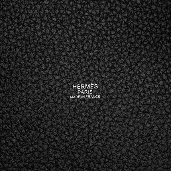 エルメス ハンドバッグ ピコタンロックMM ブラック/シルバー金具 トリヨンクレマンス K刻印 黒