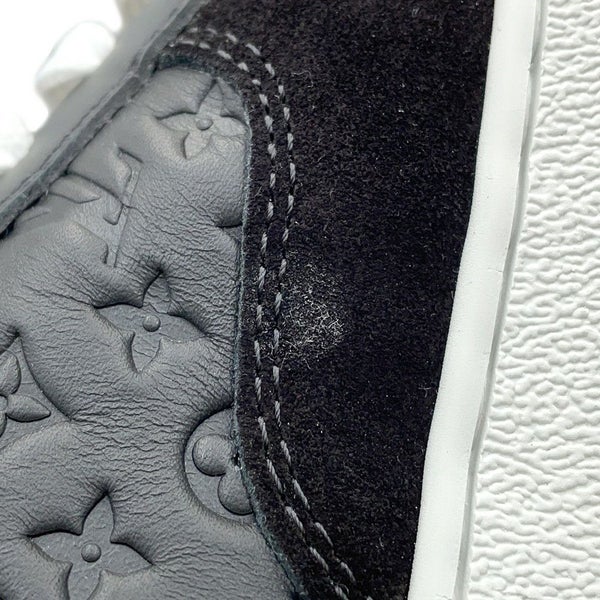 ルイヴィトン スニーカー モノグラム LV スタジアム レディースサイズ38 LOUIS VUITTON 靴 黒 ブラック