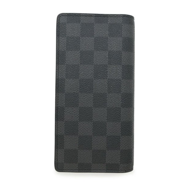 イヴィトン 長財布 ダミエ・グラフィット ポルトフォイユ・ブラザ N62665 LOUIS VUITTON 黒 ブラック