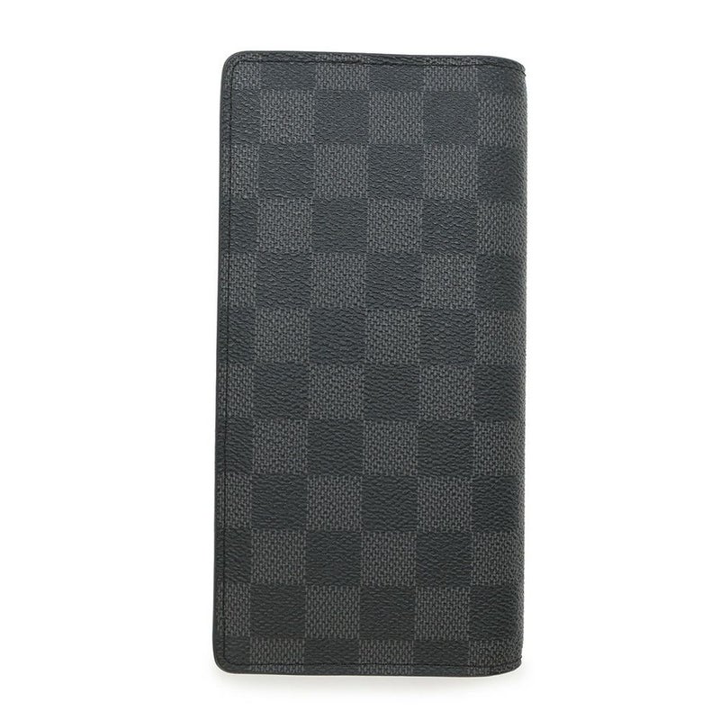 イヴィトン 長財布 ダミエ・グラフィット ポルトフォイユ・ブラザ N62665 LOUIS VUITTON 黒 ブラック