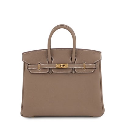 Hermès Birkin 25 Etoupe Togo Gold