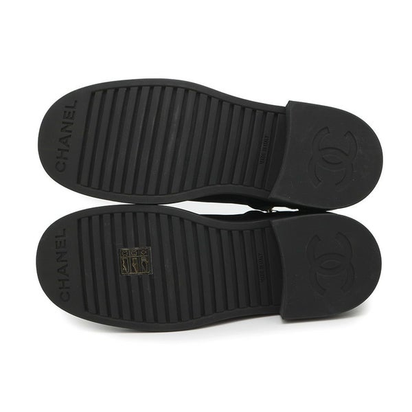シャネル ショートブーツ ココマーク スエード レディースサイズ37C CHANEL 靴 黒
