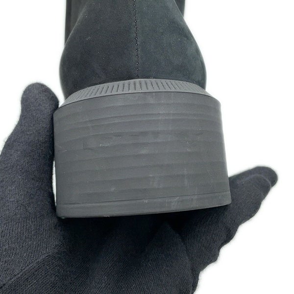 シャネル ショートブーツ ココマーク スエード レディースサイズ37C CHANEL 靴 黒