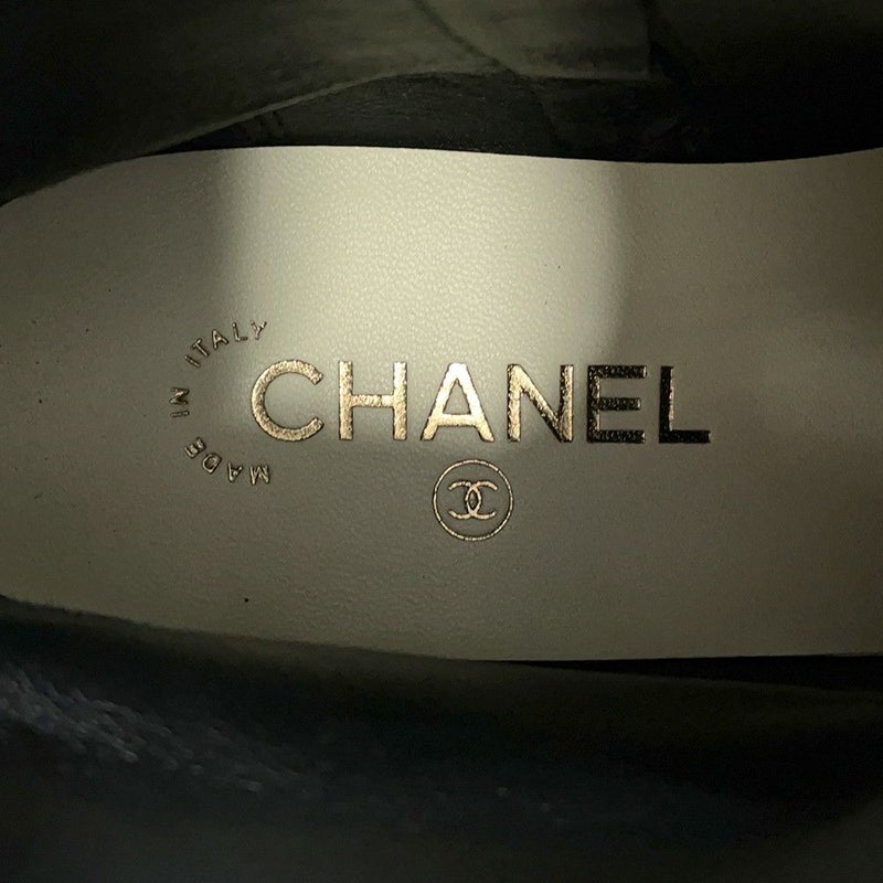 シャネル ショートブーツ ココマーク スエード レディースサイズ37C CHANEL 靴 黒