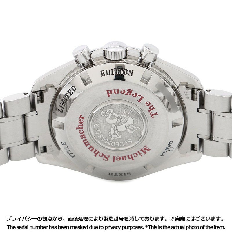 オメガ スピードマスター レーシング シューマッハ レジェンド 世界6000本限定 3559.32 OMEGA 腕時計 白文字盤