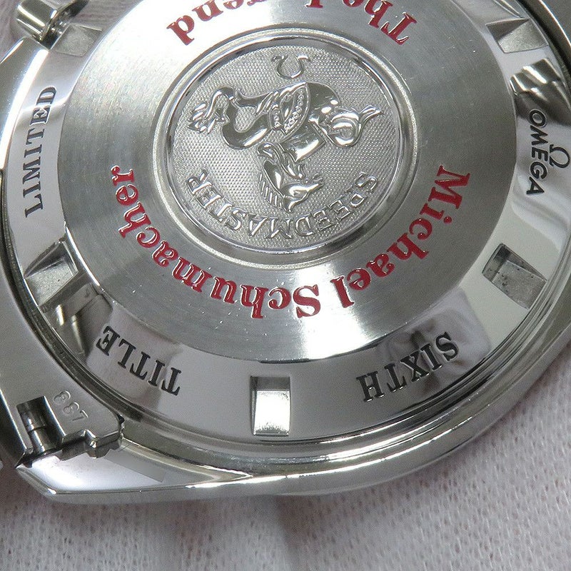 オメガ スピードマスター レーシング シューマッハ レジェンド 世界6000本限定 3559.32 OMEGA 腕時計 白文字盤