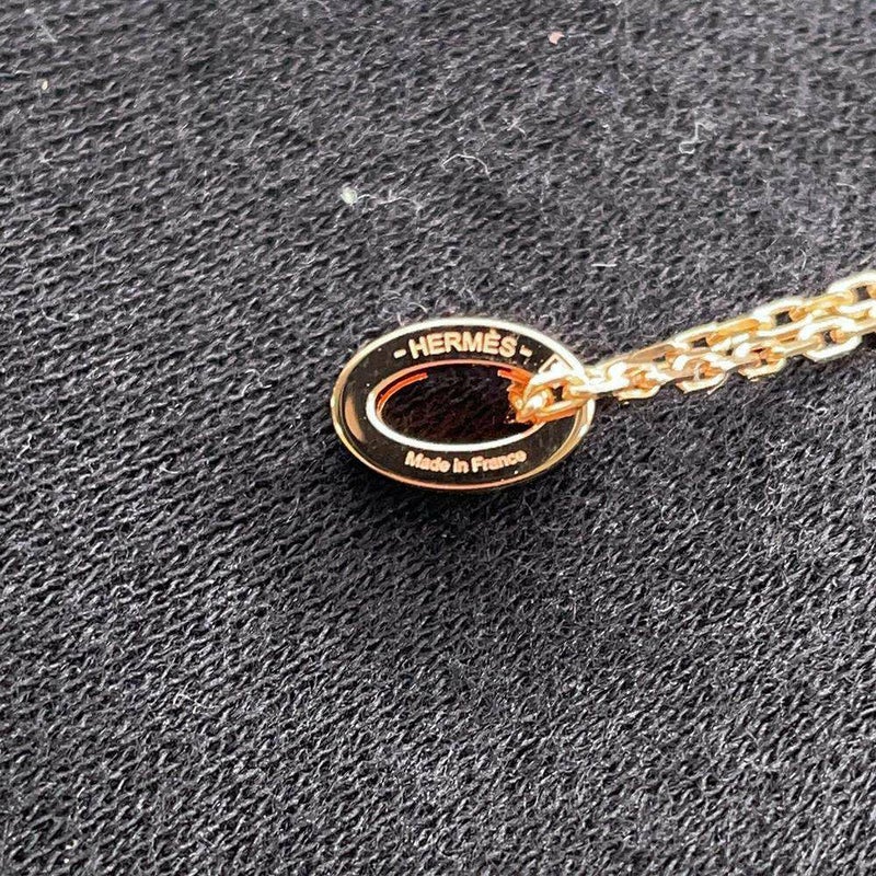 エルメス ネックレス ミニ・ポップアッシュ マロングラッセ/ピンクゴールド金具 アクセサリー ポップH