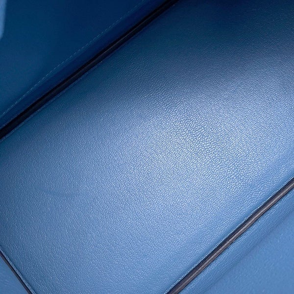 エルメス バーキン30 アズール/シルバー金具 エプソン D刻印 HERMES Birkin ハンドバッグ