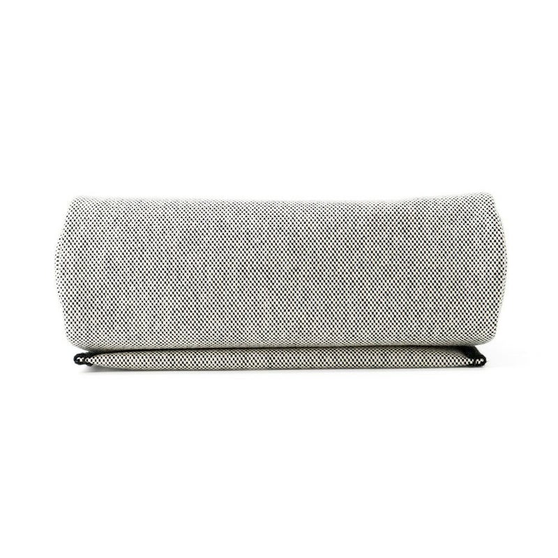 エルメス ショルダーバッグ エールバッグジップ ミニ ブラック/エクリュ/シルバー金具 トワルミリタリー/ヴァッシュハンター K刻印 黒