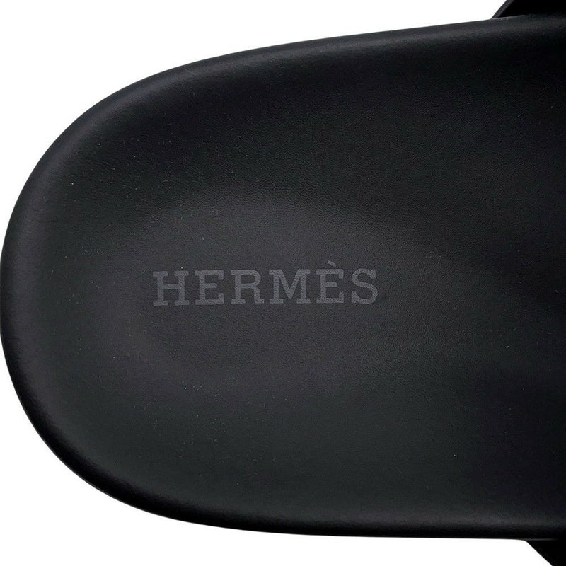 エルメス サンダル シプレ レザー スタッズ レディースサイズ37 HERMES 靴 黒