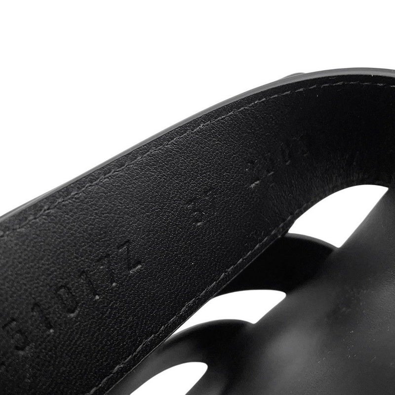 エルメス サンダル シプレ レザー スタッズ レディースサイズ37 HERMES 靴 黒