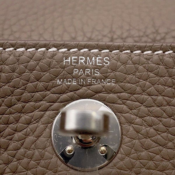 エルメス リンディ ミニ エトゥープ/シルバー金具 トリヨンクレマンス K刻印 2wayショルダー