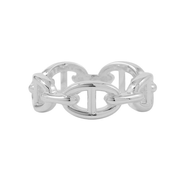 エルメス リング シェーヌダンクル アンシェネPM SV925シルバー リングサイズ58 HERMES ジュエリー