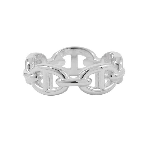 エルメス リング シェーヌダンクル アンシェネPM SV925シルバー リングサイズ58 HERMES ジュエリー