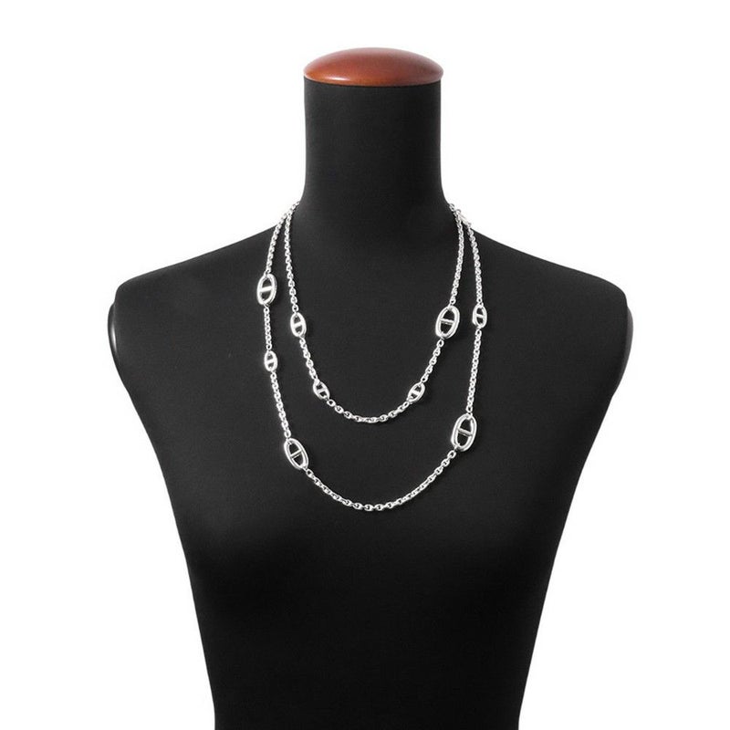 エルメス ネックレス シェーヌダンクル ファランドール 120 SV925シルバー HERMES ジュエリー