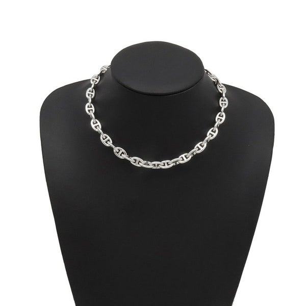 エルメス ネックレス シェーヌダンクル ネックレスPM 43コマ SV925シルバー HERMES ジュエリー