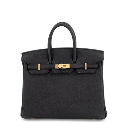 Hermès Birkin 25 Black Togo Gold