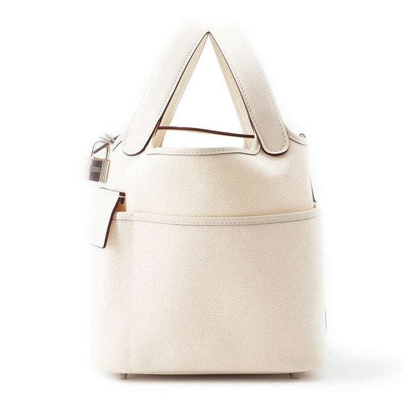 エルメス ハンドバッグ ピコタンロックPM カーゴ ナタ/シルバー金具 トワルエラン/スイフト Z刻印