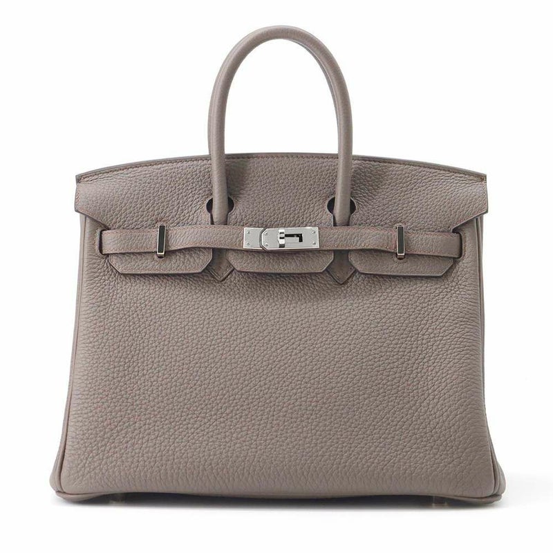 エルメス バーキン25 エタン/シルバー金具 トゴ A刻印 HERMES Birkin ハンドバッグ