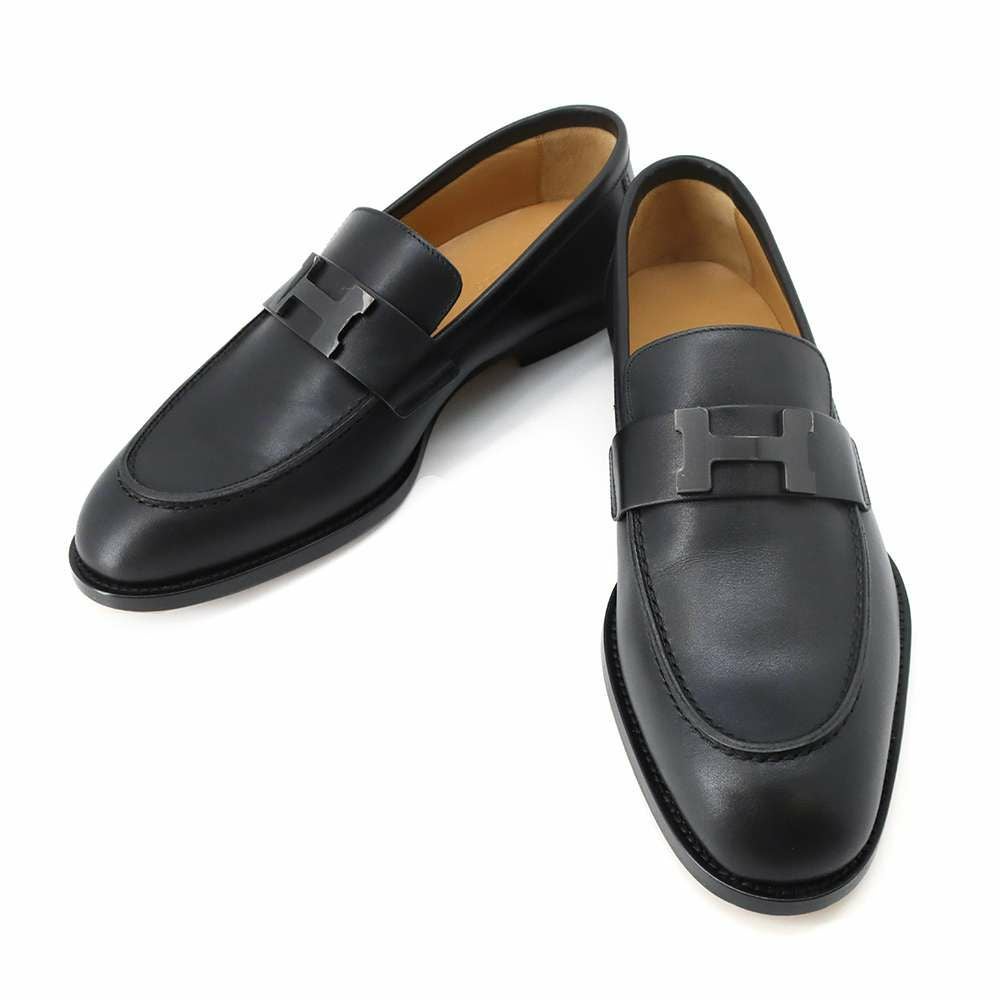 エルメス モカシン オノレ カーフレザー パリバックル メンズサイズ40
