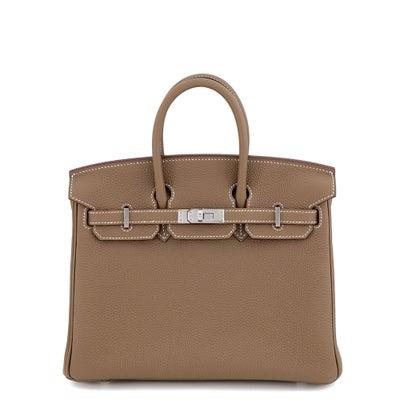 Hermès Birkin 25 Etoupe Togo Palladium