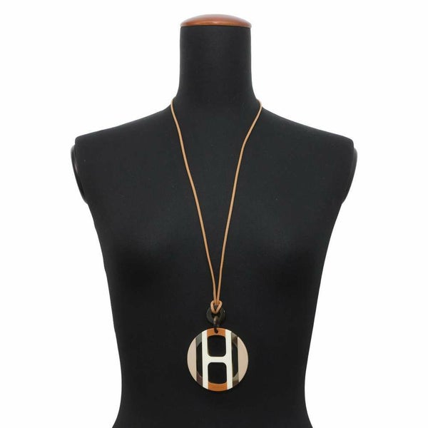 エルメス ネックレス Hエキップ Equipe バッファローホーン HERMES アクセサリー