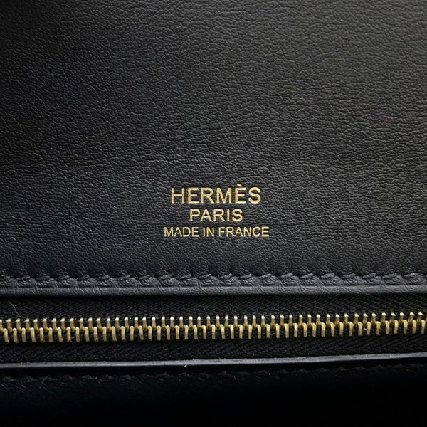 エルメス 24/24 29 サック ヴァンキャトル ブラック/シルバー金具 トゴ/スイフト U刻印 2wayショルダー 黒