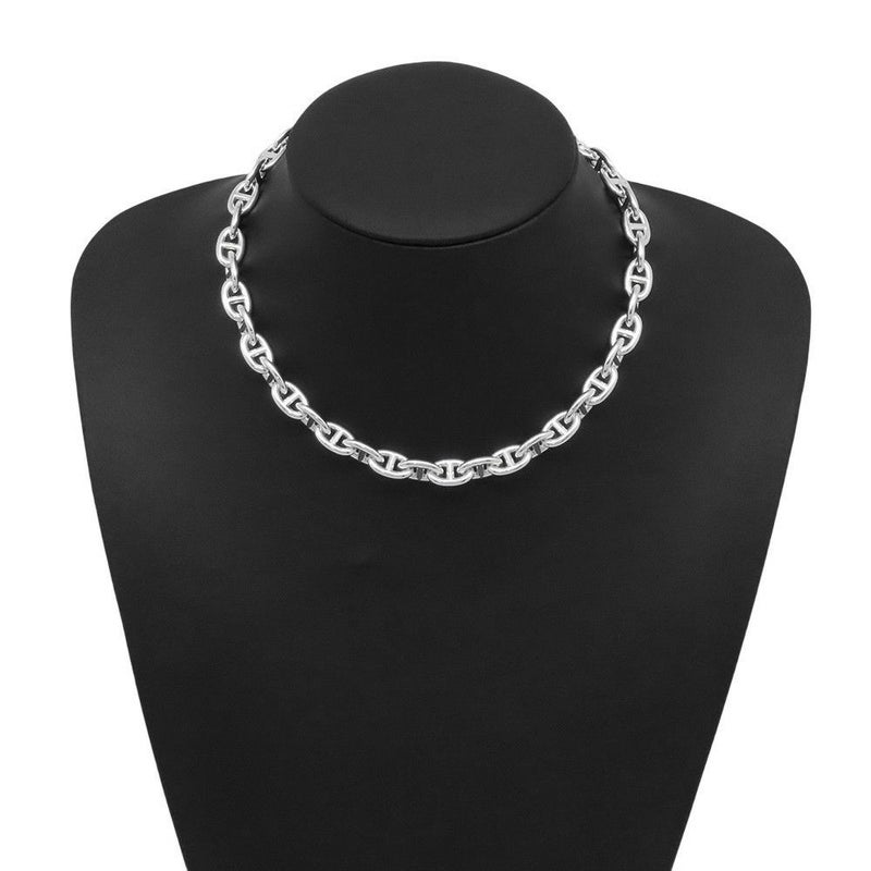 エルメス ネックレス シェーヌダンクル ネックレスPM 43コマ SV925シルバー HERMES ジュエリー